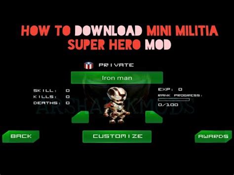 (Download ) mini militia superhero MOD with high graphics.